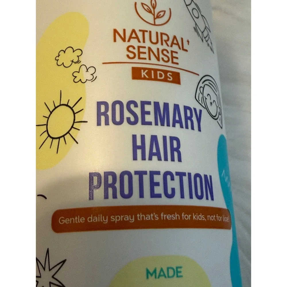 Natural Sense Kids Rosemary Hair Protection Spray 8oz Plant Based Daily Mist